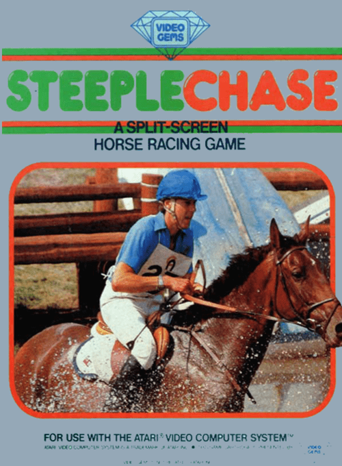Steeplechase box art for Atari 2600